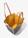 Interior image of XL Mercer Leather Tote in BLACK