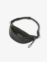 Aerial image of Stanton Leather Sling Bag in BLACK