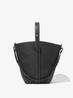 Front image of Sullivan Leather Bag in BLACK