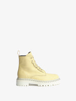 Front image of Lug Sole Combat Boots in Light Beige.jpg