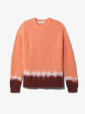 Still Life image of Rib Knit Dip Dye Sweater in SALMON MULTI