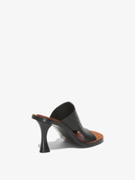 3/4 Back image of Ledge Slide Sandals in BLACK