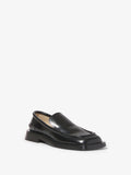 Front 3/4 image of Square Loafers in BLACK
