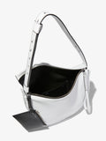 Interior image of Baxter Leather Bag in OPTIC WHITE