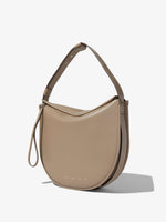 Side image of Baxter Leather Bag in CLAY