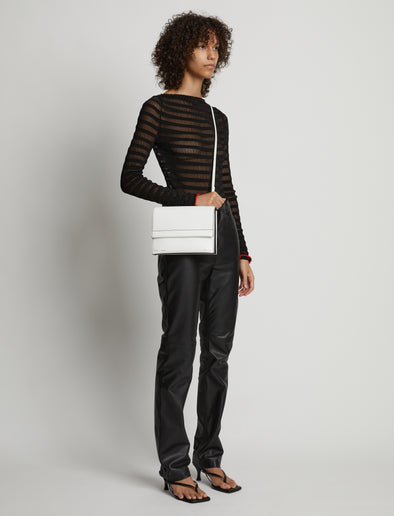 Chanel White Lax Accordion Wool Shoulder Bag Leather Pony-style calfskin  Cloth ref.242339 - Joli Closet