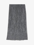 Flat image of Melange Knit Midi Skirt in black/white