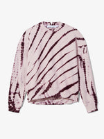 Still Life image of Tie Dye Sweatshirt in LIGHT PINK/PLUM