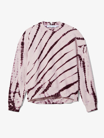 Still Life image of Tie Dye Sweatshirt in LIGHT PINK/PLUM