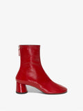 Side image of Patent Glove Boots in Red