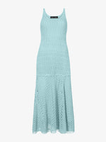 Still Life image of Open Knit Dress in PALE BLUE