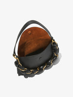 Interior image of Braid Bag in BLACK