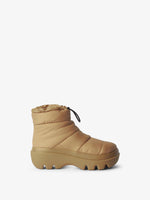Front image of Storm Quilted Boots in Light/Pastel Brown