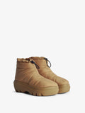 3/4 Front image of Storm Quilted Boots in Light/Pastel Brown