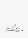 Side image of Pipe Slide Sandals in WHITE