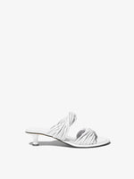 Side image of Pipe Slide Sandals in WHITE