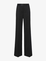 Still Life image of Wool Twill Satin Trim Pants in BLACK