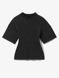 Still Life image of Eco Cotton Waisted T-Shirt in BLACK