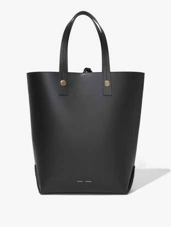 Front image of North South Tobo Tote in black