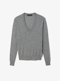 Still Life image of Eco Superfine Merino Scoop Neck Sweater
 in GREY MELANGE