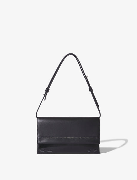 Proenza Schouler Small White Label Accordion Flap Shoulder Bag in White