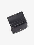 Interior image of Small Accordion Flap Bag in BLACK