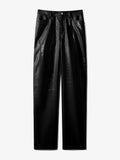 Still Life image of Lacquered Canvas Straight Pants in BLACK