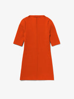 Still Life image of Compact Viscose Knit Top in TANGERINE