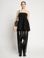 Proenza Schouler image of model wearing Multi Dia Day Bag in truffle/black