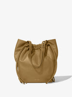 Back image of Drawstring Tote in TRUFFLE