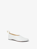 Front 3/4 image of Sculpt Slippers in White