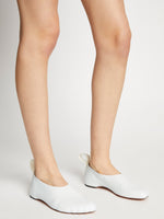 Image of model wearing Sculpt Slippers in White