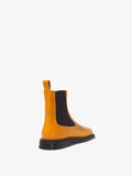 3/4 Back image of Square Chelsea Boots in Medium Orange
