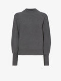 Still Life image of Eco Cashmere Balloon Sleeve Sweater in GREY MELANGE