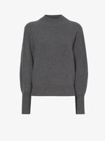 Still Life image of Eco Cashmere Balloon Sleeve Sweater in GREY MELANGE