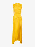 Still Life image of Viscose Jersey Sleeveless Cinched Dress in YELLOW