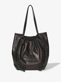 Front image of Drawstring Tote in BLACK
