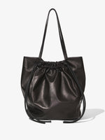 Back image of Drawstring Tote in BLACK