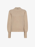 Still Life image of Eco Cashmere Balloon Sleeve Sweater in OATMEAL