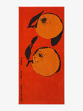 Front image of Orange Beach Towel in LIGHT RED/ORANGE/BLACK