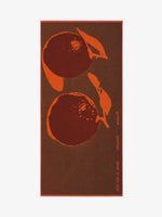 Back image of Orange Beach Towel in LIGHT RED/ORANGE/BLACK