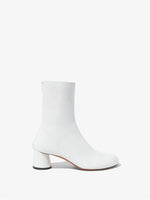 Side image of Sculpt Ankle Boots in White