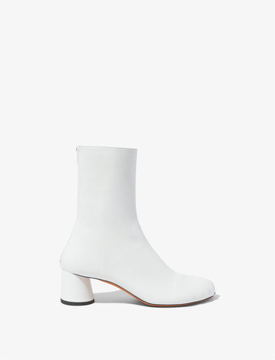 Side image of Sculpt Ankle Boots in White