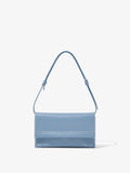 Front image of Small Accordion Flap Bag in DOVE GREY