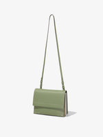 Side image of Accordion Flap Bag in ARTICHOKE