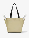 Front image of Large Mercer Leather Tote in STONE