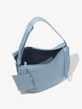 Aerial image of Baxter Leather Bag in DOVE GREY