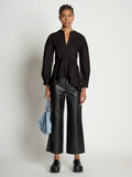 Image of model wearing Minetta Bag in SKY