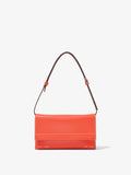 Front image of Small Accordion Flap Bag in VERMILLION