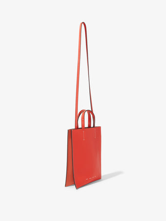 Front image of Small Twin Tote in VERMILLION
